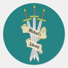 図書館から出たメデバルソード ラウンドシール