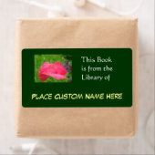 図書館から本名前をカスタムする緑 ラベル (インサイチュ)