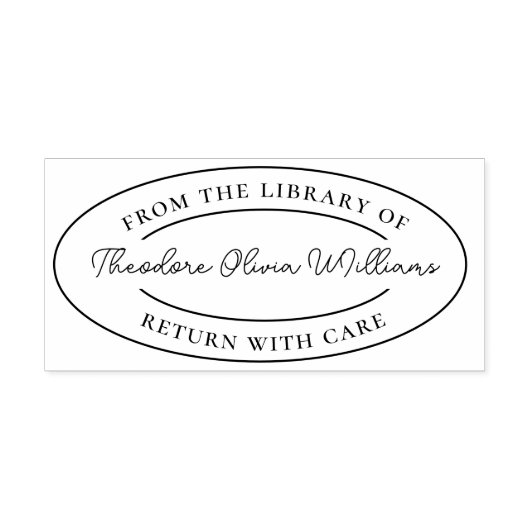 図書館から自分で作カスタムる ラバースタンプ (インプリント)