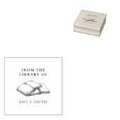 図書館から自分で名前をカスタムするする ラバースタンプ (押印)