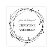 図書館から自分のリースを作る セルフインキングスタンプ (デザイン)