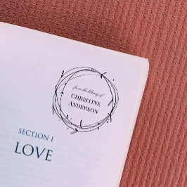 図書館から自分のリースを作る セルフインキングスタンプ