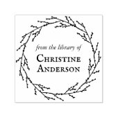 図書館から自分のリースを作る セルフインキングスタンプ (デザイン)