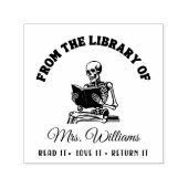 図書館から |の読スカルヴィンテージブック セルフインキングスタンプ (デザイン)