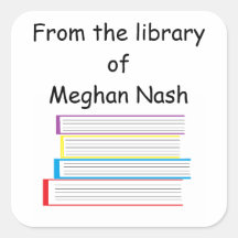 「図書館から…」 シール