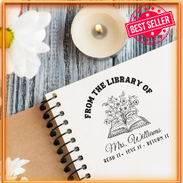 図書館から |ワイルドフラワーヴィンテージ集 セルフインキングスタンプ