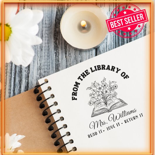 図書館から |ワイルドフラワーヴィンテージ集 セルフインキングスタンプ