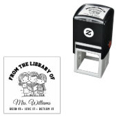 図書館から |学校のキッズブック先生 セルフインキングスタンプ (インサイチュ)