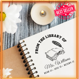 図書館から |書のQuillヴィンテージ セルフインキングスタンプ