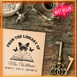 図書館から |蝶ヴィンテージ集 セルフインキングスタンプ