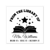 図書館から | Starsヴィンテージ先生ブック セルフインキングスタンプ (デザイン)