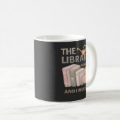 図書館が呼んでいる、私は行かなければ コーヒーマグカップ (正面右)