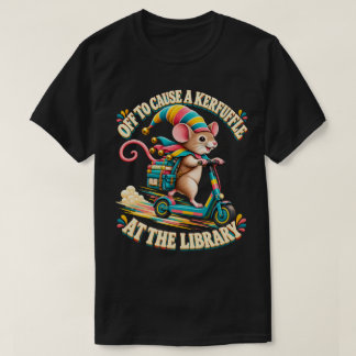 図書館で大騒ぎしに行くポッサムスクーター Tシャツ