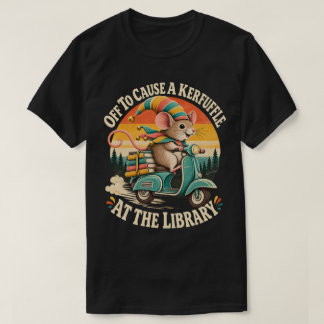 図書館で大騒ぎするポッサム Tシャツ