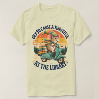 図書館で大騒ぎするポッサム Tシャツ