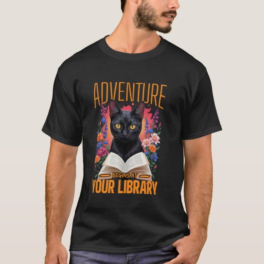 図書館で始まる冒険 すてきな夏の読書キャンペーン Tシャツ (正面)