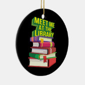 図書館で私に会う セラミックオーナメント (右)