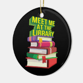 図書館で私に会う セラミックオーナメント (左)