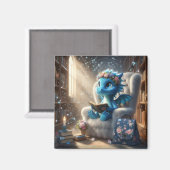 図書館で – Blue Dragon Magnet マグネット (正面/裏面)