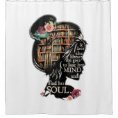 図書館に入る彼女はシャワー・カーテンを浴びる シャワーカーテン (正面)