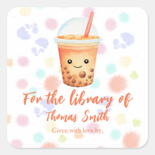図書館のために - cu-tea タピオカティー スクエアシール