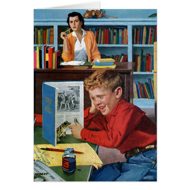 図書館のカエル (正面)