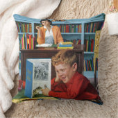 図書館のカエル クッション (ブランケット)