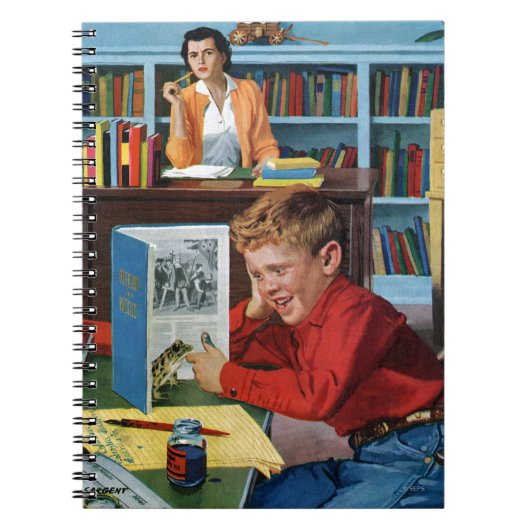 図書館のカエル ノートブック (正面)