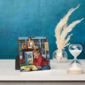 図書館のカエル フォトプラーク (インサイチュ)