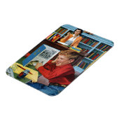 図書館のカエル マグネット (左側)