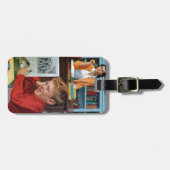 図書館のカエル ラゲッジタグ (正面横)