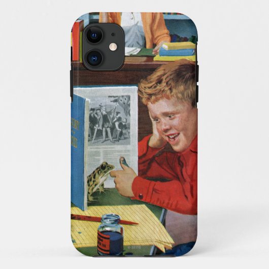 図書館のカエル Case-Mate iPhoneケース (裏面)