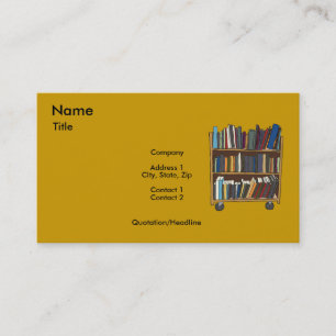 図書館のカート 名刺