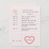 図書館のカードを保存する日付 セーブザデート (正面/裏面)