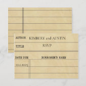 図書館のカード | 出席返信カード 出欠カード (正面/裏面)