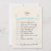 図書館のカード 年間ベスト Flat ホリデーカード (正面)