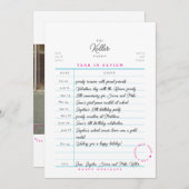 図書館のカード 年間ベスト Flat ホリデーカード (正面/裏面)