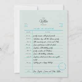 図書館のカード 年間ベスト Flat ホリデーカード