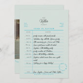 図書館のカード 年間ベスト Flat ホリデーカード (正面/裏面)