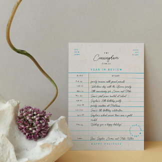 図書館のカード 年間ベスト Flat ホリデーカード