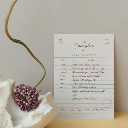 図書館のカード 年間ベスト Flat ホリデーカード