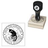 図書館のクリスタル・キャット・スター・ペンシル・ムーン ラバースタンプ (押印)