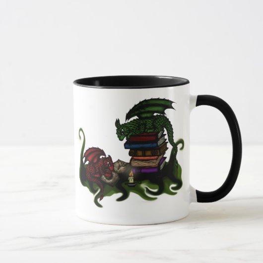 図書館のドラゴン マグカップ (右)