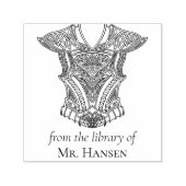 図書館のヴァイキング・アーマー セルフインキングスタンプ (デザイン)