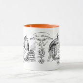 図書館の先生のギフト! Librarainか図書館の援助 マグカップ (中央)