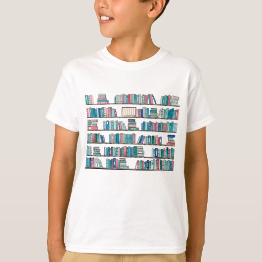 図書館の子供のティー Tシャツ (正面)