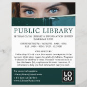 図書館の後広告の女 チラシ (正面)