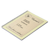 図書館の本の作家のノートの結婚式の計画 ノートブック (左側)