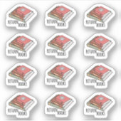 図書館の本の返却リマインダー 学生向けプランナー シール (正面)