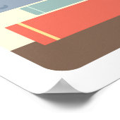 図書館の本をテーマにしたベビーシャワーのウェルカムサイン ポスター (角)